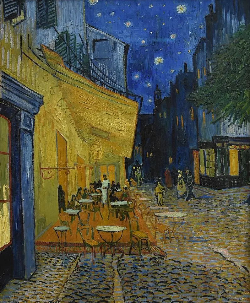 Famous Cafe Paintings Cafe Terrace at Night by Vincent van Gogh