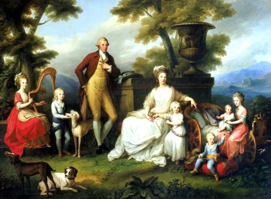 Ferdinand I and His Family by Angelica Kauffman