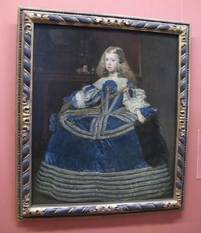 Infanta Margarita Teresa in a Blue Dress dimensions