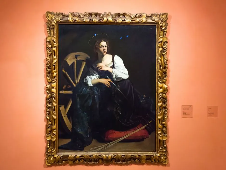 Saint Catherine Of Alexandria by Caravaggio dimensions