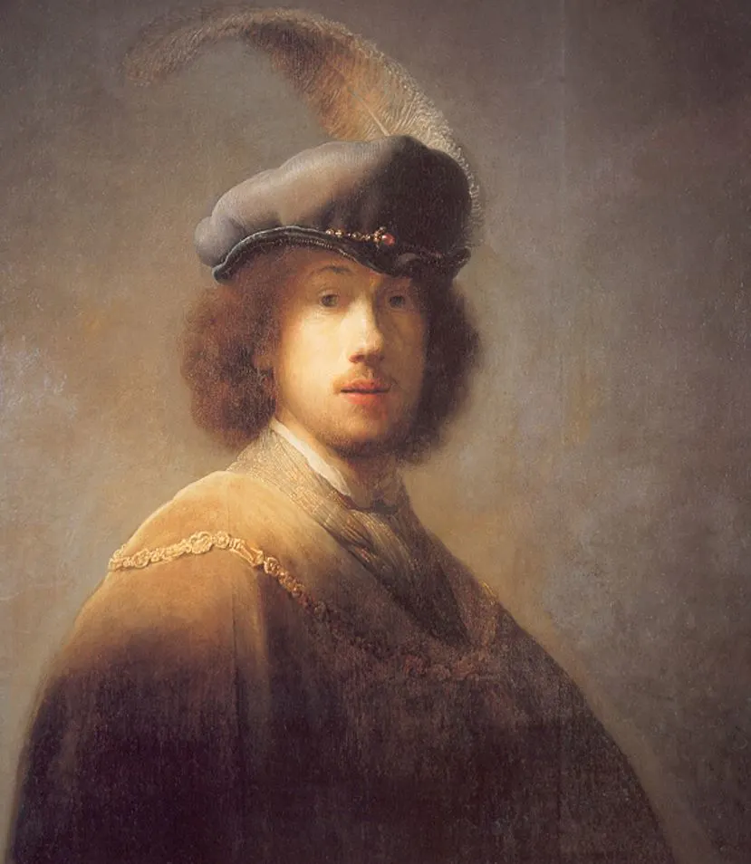 Self Portrait Aged 23 by Rembrandt van Rijn