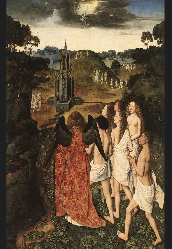 The Ascension of the Elect by Dieric Bouts