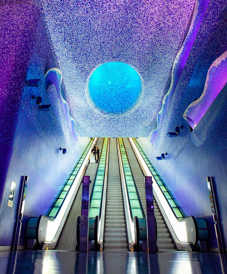 Toledo Metro Station in Naples Italy