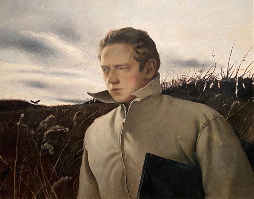 Andrew Wyeth self portrait in 1945