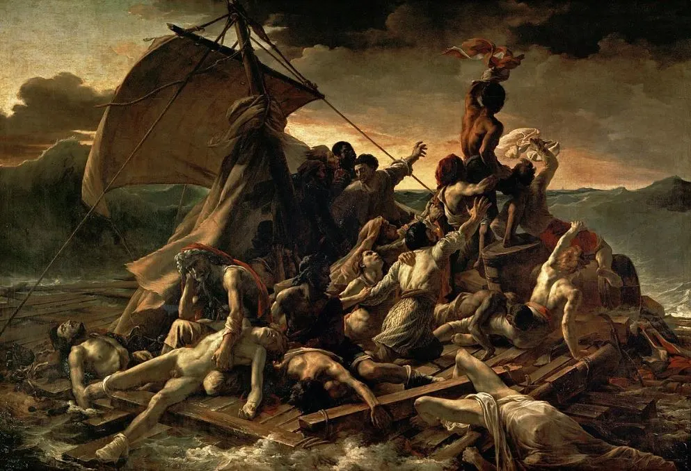 Famous French Paintings The Raft of the Medusa by Theodore Gericault