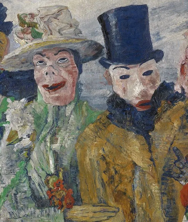 The Intrigue James Ensor man and woman