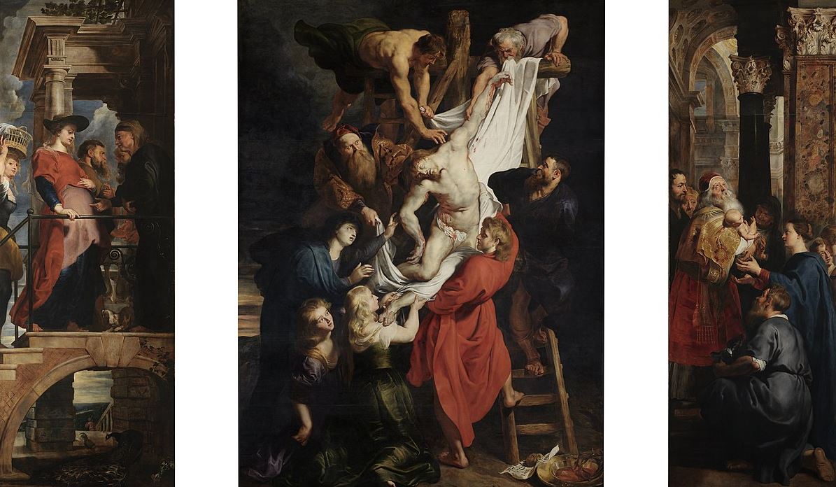 Descent from the Cross triptych
