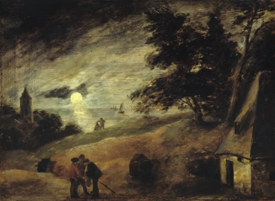 Dune Landscape by Moonlight by Adriaen Brouwer