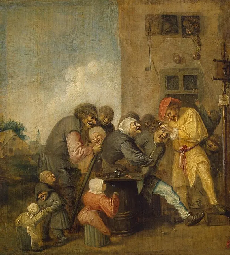 The Village Charlatan The Operation for Stone in the Head by Adriaen Brouwer