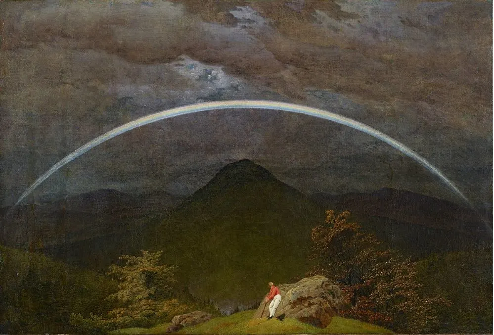 Folkwang Museum Essen Mountain Landscape with Rainbow by Caspar David Friedrich