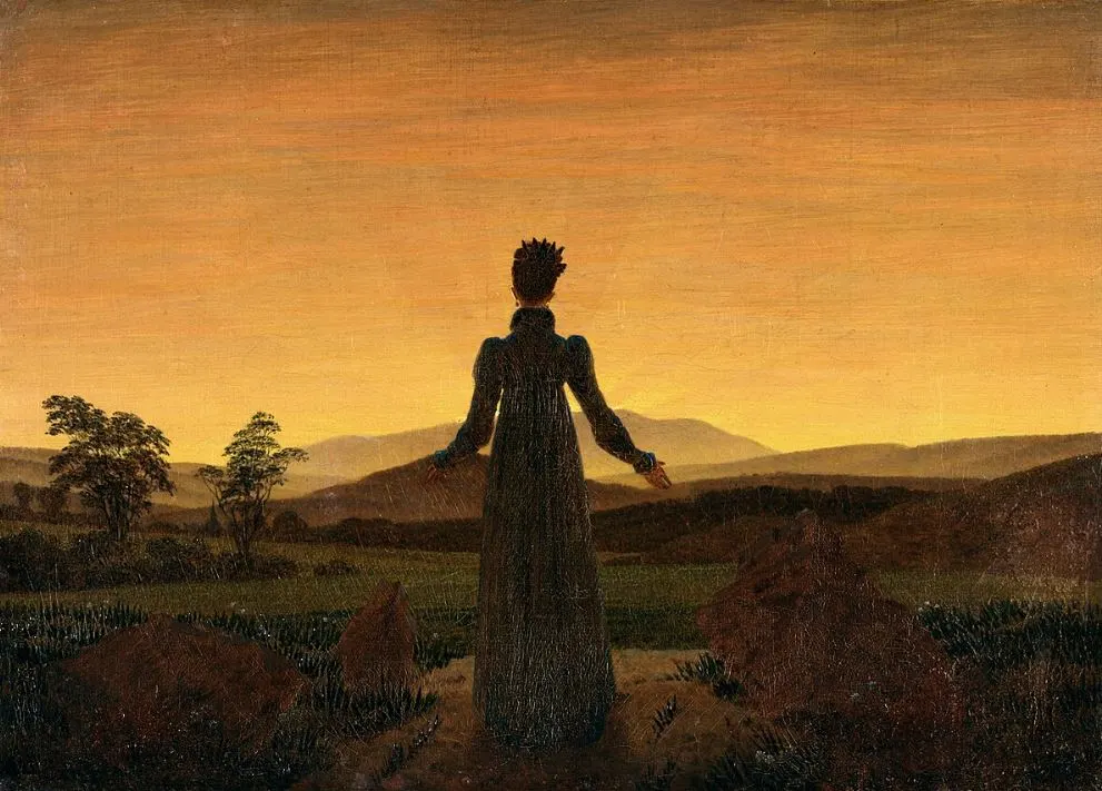 Woman before the Rising Sun by Caspar David Friedrich