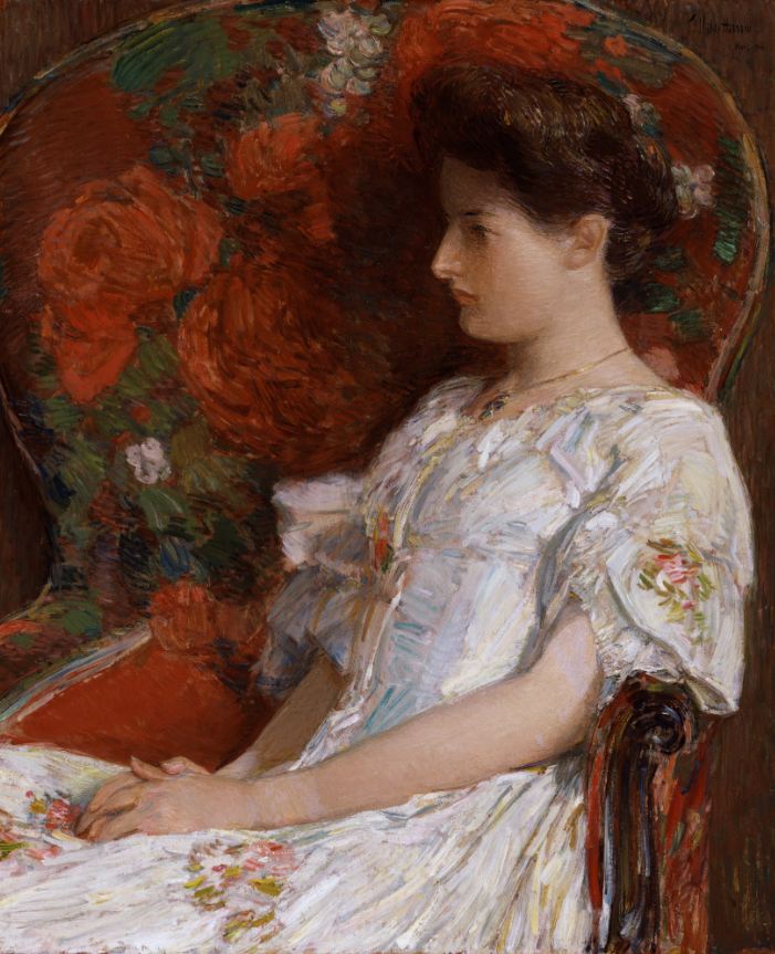 Top 10 Famous Paintings by Childe Hassam 9 The Victorian Chair