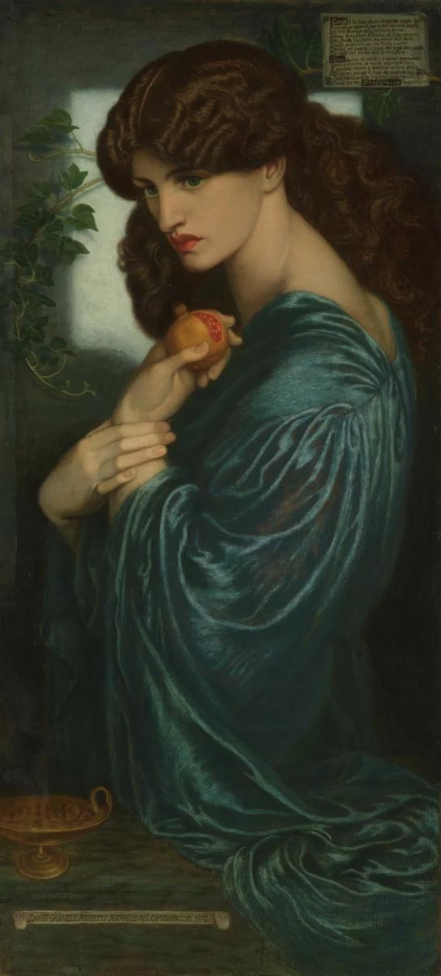 Top 10 Famous Pre-Raphaelite Brotherhood Paintings 8 Prosperine by Rossetti
